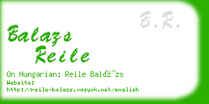 balazs reile business card